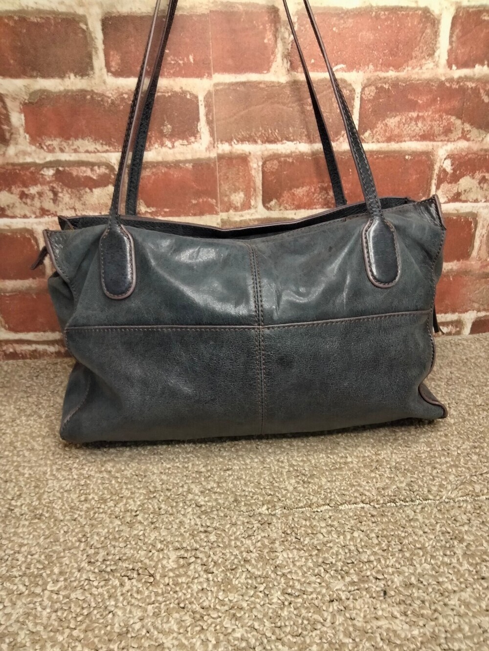 Hobo Friar Leather Shoulder Bag Tote Black - Hobo International Purse